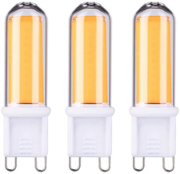 Paulmann 29045 Standard 230V LED Stiftsockel G9 230V 3er-Pack 3x4,6W 3x470lm Klar Glas 2700K - Warmweiß Leuchtmittel