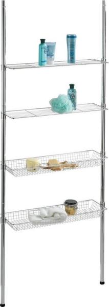 WENKO ELLERA Duschablage, mit 2 Ablagen und 2 Körben