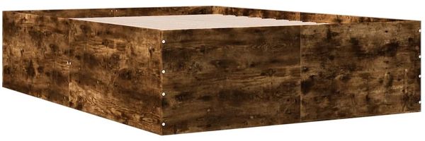 vidaXL Bettgestell Räuchereiche 120x200 cm Holzwerkstoff 3280934 Bild 3