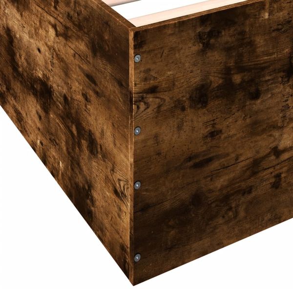 vidaXL Bettgestell Räuchereiche 120x200 cm Holzwerkstoff 3280934 Bild 8