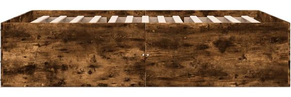 vidaXL Bettgestell Räuchereiche 120x200 cm Holzwerkstoff 3280934 Bild 5
