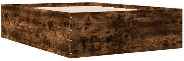 vidaXL Bettgestell Räuchereiche 120x200 cm Holzwerkstoff 3280934 Bild 6