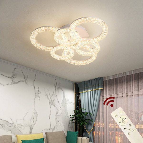 Eurotondisplay LED Deckenleuchte LED Deckenlampe Fernbedienung Lichtfarbe/Helligkeit einstellbar, LED fest integriert, mit Fernbedienung kaltweiß-neutalweiß -warmweiß, 7000k-3000k stufenlos einstellbar, Lichtfarbe und Helligkeit einstellbar