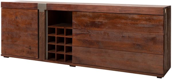 Sideboard Mango 215x45x75 braun lackiert Amsterdam #29