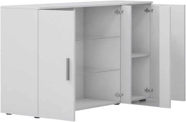 Kommode Soho S07 (Farbe: Schwarz / Schwarz Hochglanz, mit RGB LED Beleuchtung) Bild 2