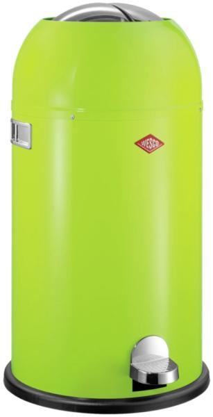 WESCO Tretabfalleimer 184631-20 KICKMASTER in LIMEGREEN mit 33 Liter Volumen / Abfallsammler / Mülleimer