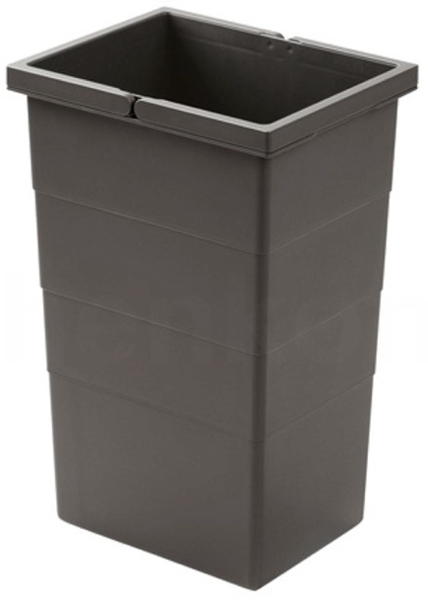 Hailo 13 Liter Inneneimer 1132959 dunkelgrau 242 x 192 x 380 mm