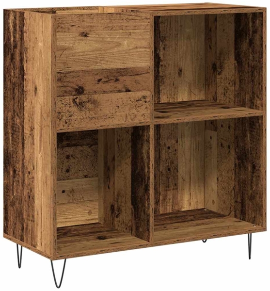 vidaXL Schallplattenschrank mit Regal Artisan-Eiche 85 x 38 x 89 cm 862912