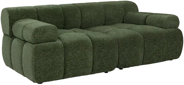 Vente-unique - FACIVIL Sofa Stoff Grün - B 94 cm x H 70 cm x L 188 cm