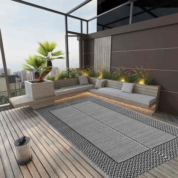 vidaXL Outdoor-Teppich ARAKIL Grau 160x230 cm PP 310414