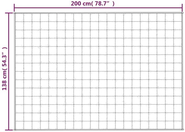 vidaXL Gewichtsdecke Stoff, 1 x Gewichtsdecke, Hellgrau, 138x200 cm, Baumwolle, 6 kg Bild 6