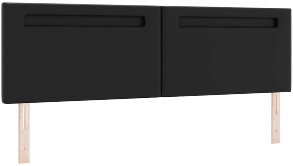 vidaXL Bettgestell mit Matratze Schwarz 180 x 200 cm Kunstleder 3339060 Bild 5