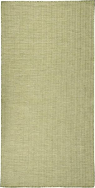 vidaXL Outdoor-Teppich Flachgewebe 100x200 cm Grün 340808
