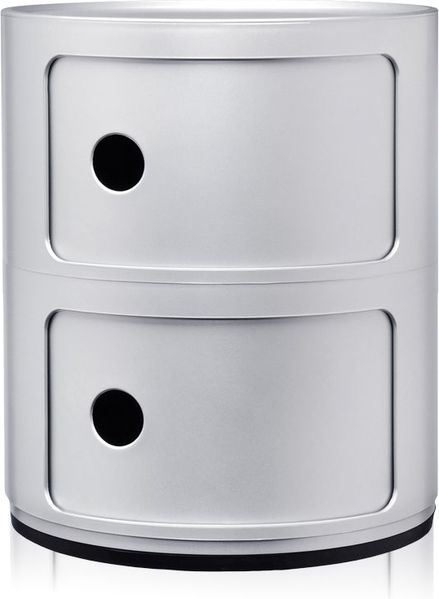Componibili Recycled Container mit zwei Elementen silber