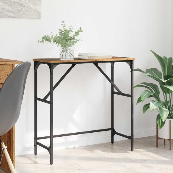 vidaXL Konsolentisch Altholz 75 x 32 x 75 cm Holzwerkstoff 882208