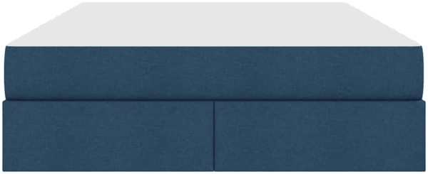 vidaXL Aufbewahrungsbett mit Matratze Blau 140x200 cm Polyester 3399669 Bild 6