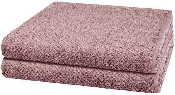 Cawö Pure 2 tlg. Frottier-Set - 2 X Duschtuch (80 X 150cm) - 494 g/m2 - Vintage rose