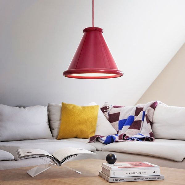 Belid Pendelleuchte Belle 15cm Rot Violett 2700K