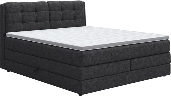COTTA Boxspringbett Fort II, in verschiedenen Breiten erhältlich - auch als Familienbett!, inkl. Bettkasten und Topper