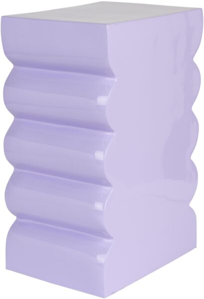 Curves Beistelltisch lila Aluminium 21cm x 30cm x 45cm
