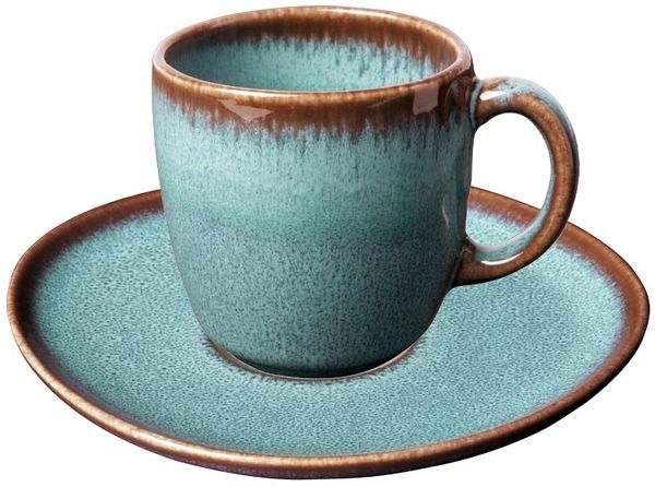 like. by Villeroy & Boch Lave glacé Kaffeetasse mit Untertasse 190 ml - DS