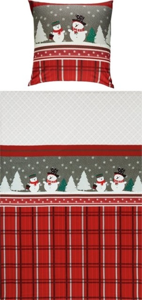 REDBEST Bettwäsche Bettwäsche, Biber, 2 teilig, Karo Bild 4