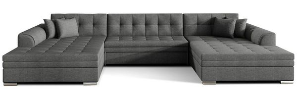 MOEBLO Wohnlandschaft VITI, Couch für Wohnzimmer, Schlafsofa Sofagarnitur Sofa Eckcouch U-Form Wohnlandschaft, mit Schlaffunktion