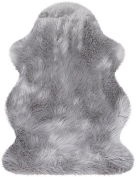 Heitmann Felle Hochflor-Teppich Lammfell 9090, rechteckig, Höhe: 60 mm, Kunstfell, Uni Farben, sehr weich, waschbar