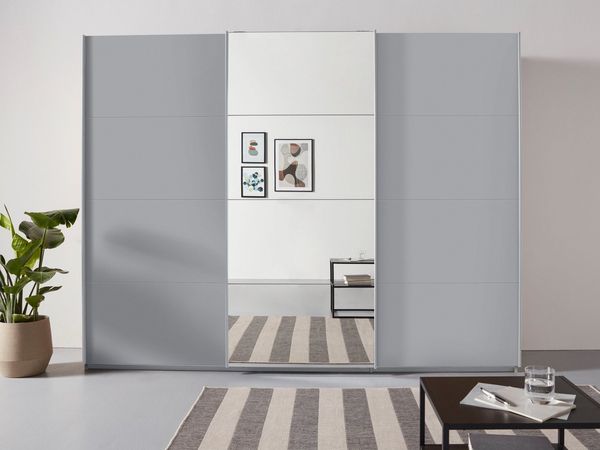 rauch Schwebetürenschrank Kleiderschrank Schrank Garderobe TOPSELLER OTELI inkl. Inneneinteilung mit 3 Innenschubladen sowie zusätzlichen Einlegeböden MADE IN GERMANY