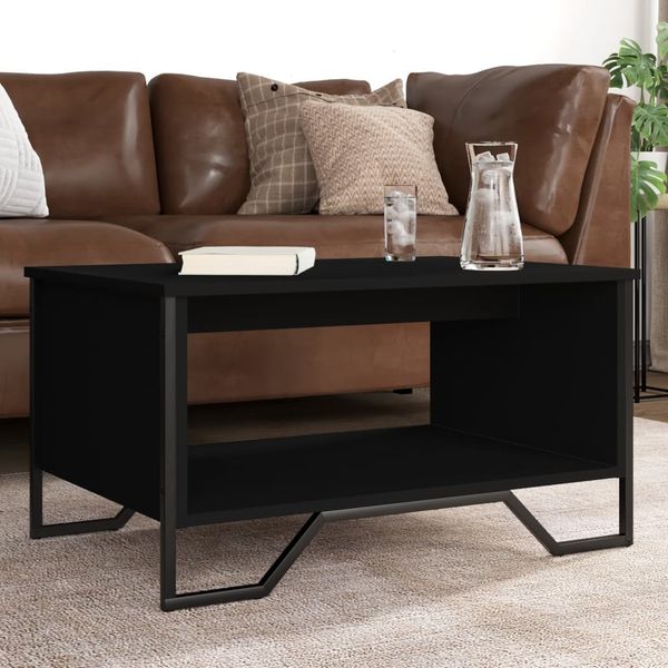 vidaXL Couchtisch Schwarz 75x51x40 cm Holzwerkstoff 848484