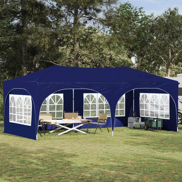 vidaXL Pop-up Partyzelt 575 x 288 x 245 cm Blau Oxford-Stoff 42019890