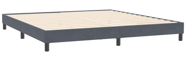 vidaXL Bettgestell ohne Matratze Dunkelgrau 200x220 cm Samt 4101422