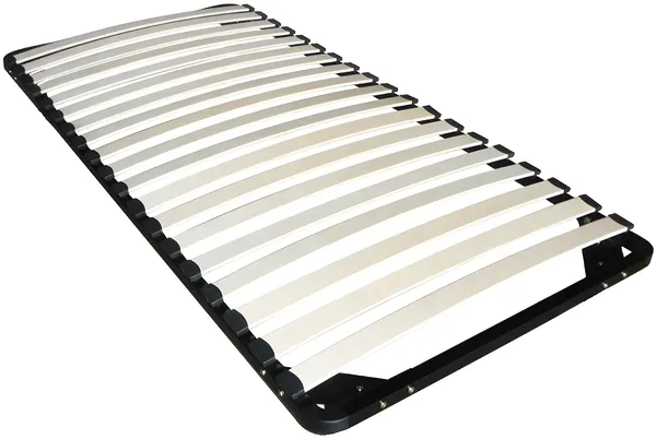 Vente-unique - ZEUS Mattress and bed base set MetallStoffStoff Schwarz - B 90 cm88 cm3,8 cm x H 15 cm5 cm25 cm x L 200 cm198 cm3,8 cm