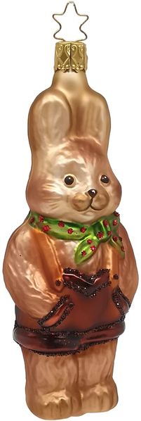 Hase Glasornament 13,5cm Inge-Glas® Christbaumschmuck Märchenfigur