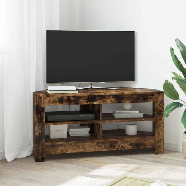 vidaXL EckTVSchrank Geräucherte Eiche 102 x 40,5 x 45 cm Holzwerkstoff 889780