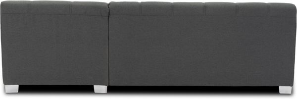 DOMO. collection Ecksofa Capri, Sofa in L-Form mit Schlaffunktion und Füßen aus Chrom, Schlafsofa, Eckcouch, Polsterecke, Couch 239 x 152 x 75 cm (BxTxH), grau Bild 5