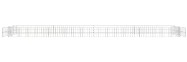 vidaXL Gabionen-Hochbeet Verzinkter Stahl 400x100x20 cm 151314