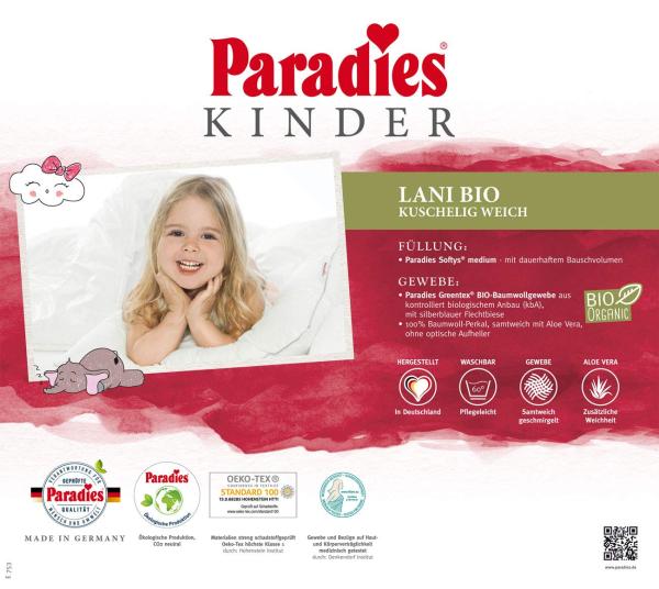 Paradies 'Lani Bio' Kinderkopfkissen 40x60 cm Bild 3