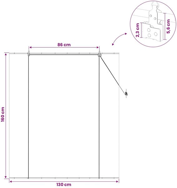 vidaXL Rollo Natur 130 x 160 cm Bambus 42039692 Bild 8