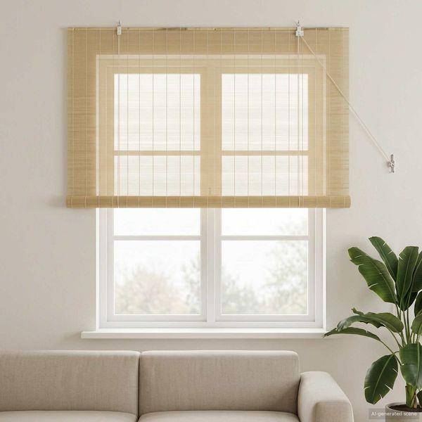 vidaXL Rollo Natur 130 x 160 cm Bambus 42039692