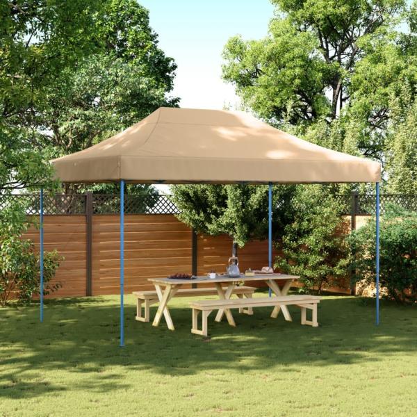 vidaXL Partyzelt Faltbar Pop-Up Beige 410x279x315 cm 4005007