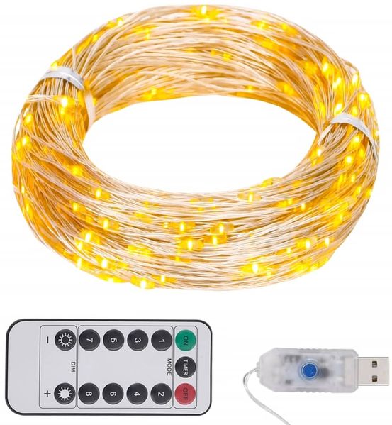 vidaXL LED-Lichterkette mit 150 LEDs Warmweiß 15 m 330048