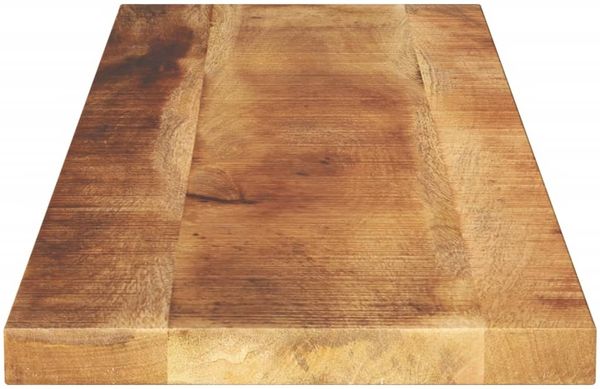 Tischplatte, Rechteckig Raues Massivholz Mango, 100 x 20 x 2,5 cm Bild 4