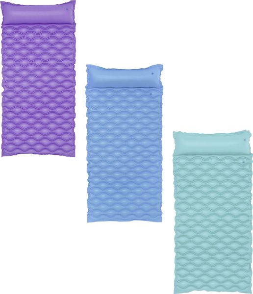 Bestway Luftmatratze Float 'n Roll mit Kopfstütze, Vinyl sortiert, 213x86 cm