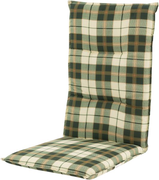 Doppler Sitzauflage Niederlehner Spot 119x48 cm grün Kariert