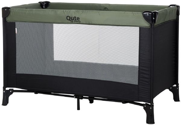 Qute Q-Sleep Reisebett Olivgrün / Schwarz Grün dunkel