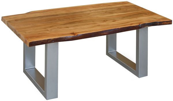 Couchtisch Akazie 110x60x45 walnuss lackiert FREEFORM 2 #11