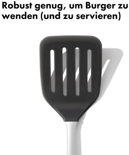 OXO Good Grips Pfannenwender OXO Silicone Flexible Turner, der Kopf besteht aus hitzebeständigem Silikon