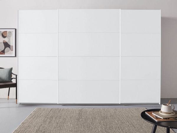 rauch Schwebetürenschrank Kleiderschrank Schrank Garderobe TOPSELLER OTELI inkl. Inneneinteilung mit 3 Innenschubladen sowie zusätzlichen Einlegeböden MADE IN GERMANY