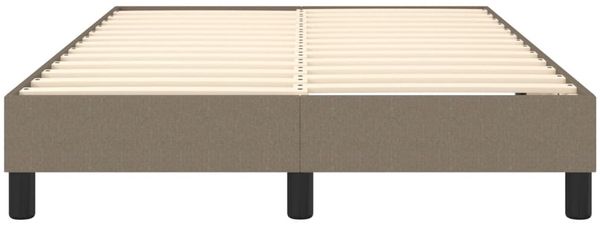 vidaXL Polsterbett, Stoff, 25,0 cm, Taupe, 120x200 cm, mit Lattenrost, Schwarz Bild 5